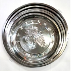 Разнос круглый - металл - 30 см.№ 1745
